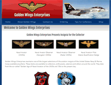 Tablet Screenshot of goldenwingsent.net